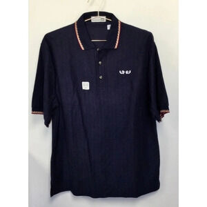 Men's Munsingwear Polo Shirt L Navy